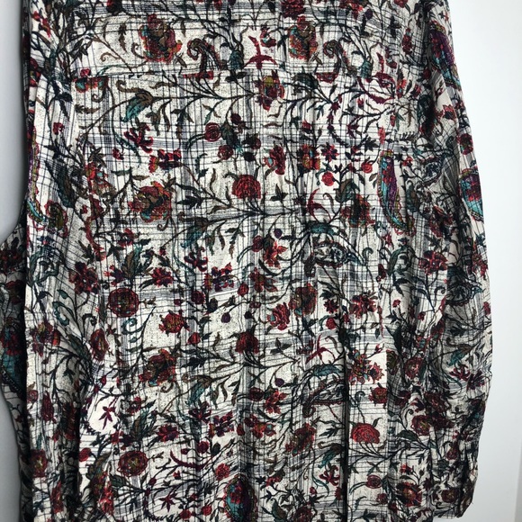 Westbound Woman button up floral plaid shirt - Picture 3 of 5